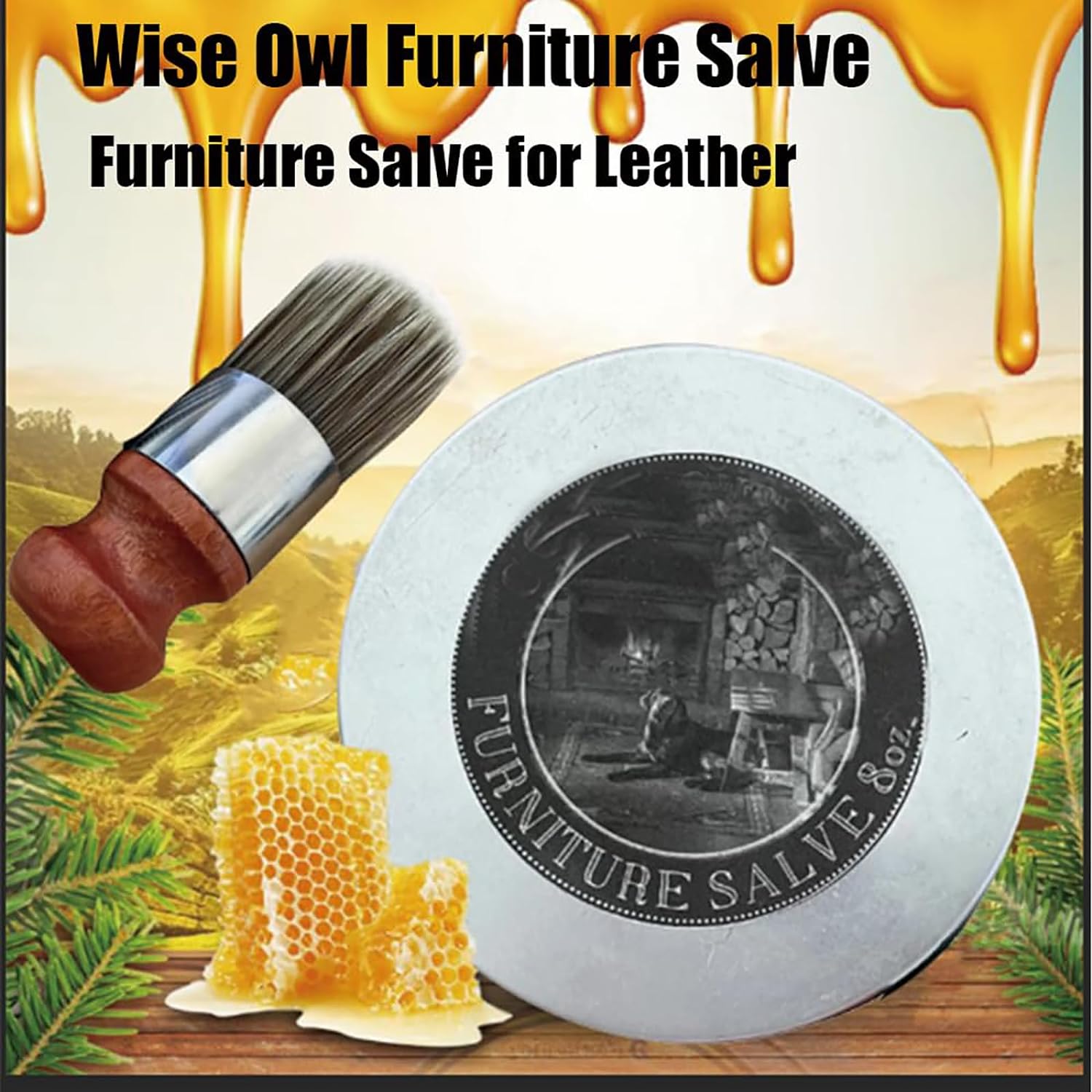 💥61% OFF💥Wise Owl Furniture Salve & Brush