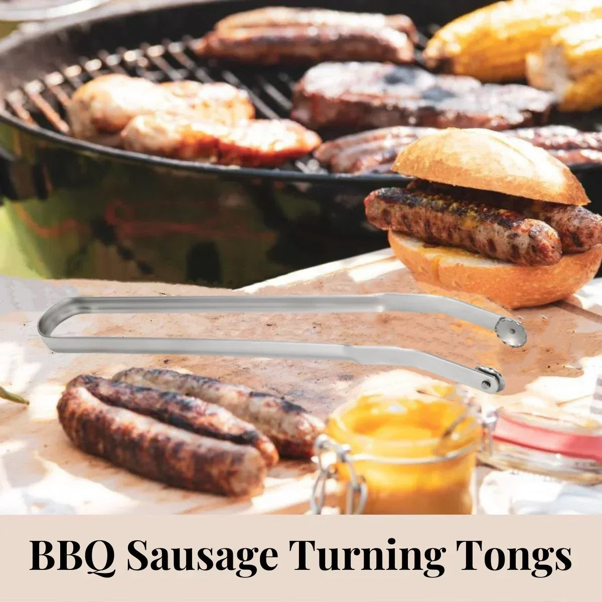 🌭55% Off🥰BBQ Sausage Turning Tongs