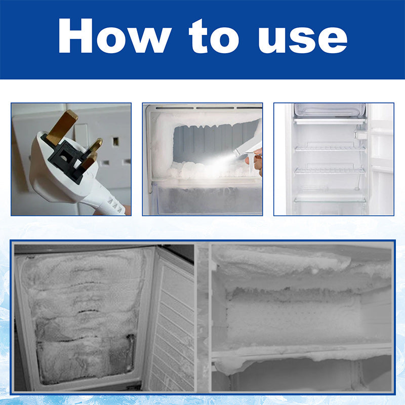 Refrigerator defrost and de-icer