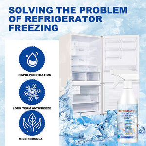 Refrigerator defrost and de-icer